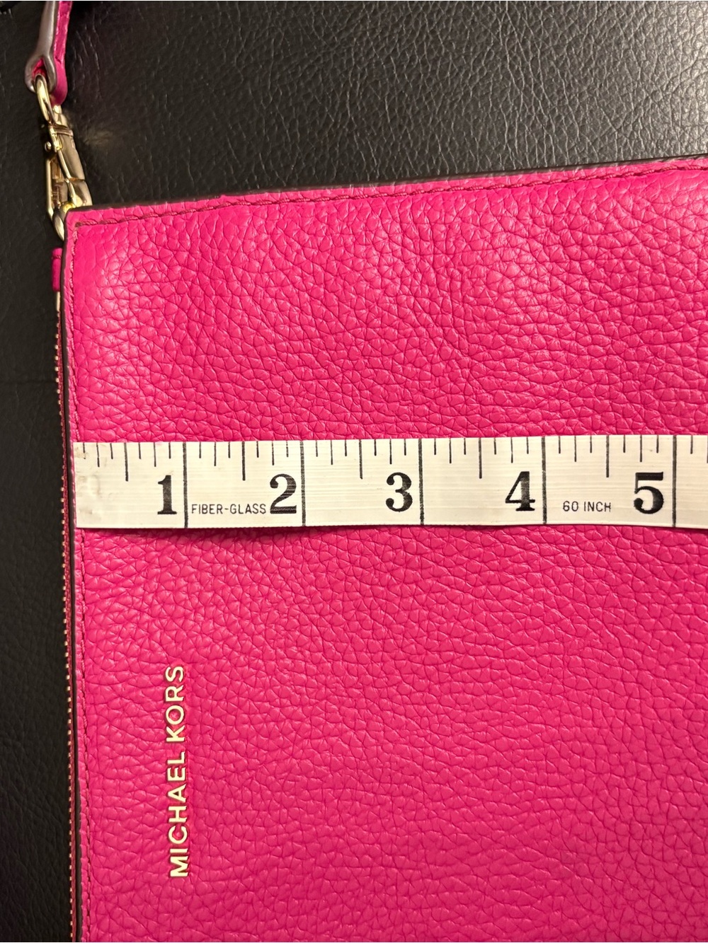 Michael Kors Jet Set LG DBL Pouch Shoulder/Crossbody, Wild Berry/Deep Pink - Picture 14 of 14
